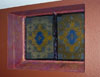 faux stained glass window