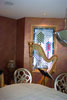 metallic dining room