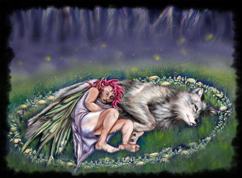 wolf and fairy